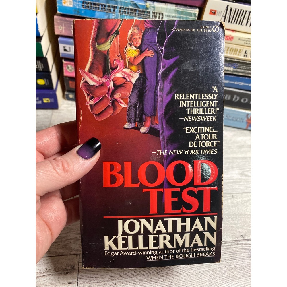 Blood Test Jonathan‎ Kellerman Paperback psychological Thriller Novel 1987